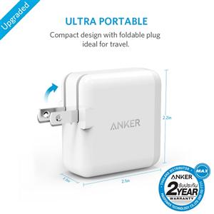 Anker PowerPort 2 Lite US White