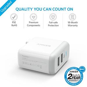 Anker PowerPort 2 Lite US White