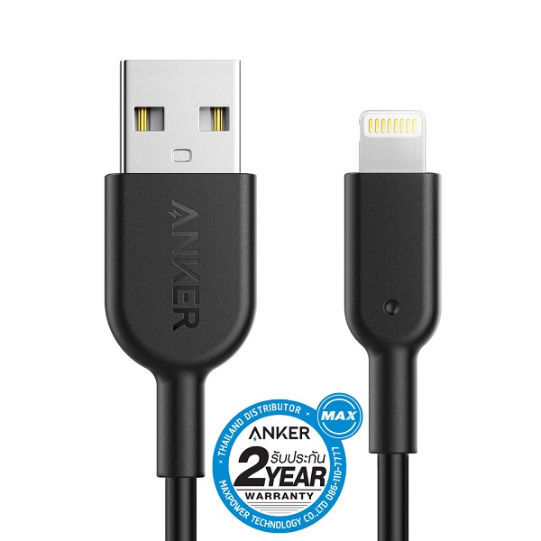 Anker Powerline II with lightning connector 6ft UN (Black)