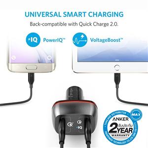 Anker Power Drive 2 with Quick Charge 3.0 Car Charger